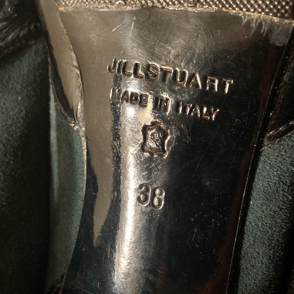 ** Jill Stuart Size 38 Deep Teal Emerald Suede Ankle Booties - Picture 10 of 11